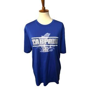 xtreme tek blue wicking shirt sleeve tee Tarpon Post Isabel Texas